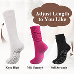 Load image into Gallery viewer, Long Scrunch Pilates Socks(3 pairs)