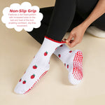 Load image into Gallery viewer, Strawberry Grip Crew Socks(4 pairs)
