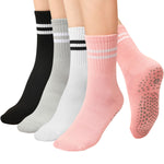 Load image into Gallery viewer, Classic Stripe Crew Grip Socks(4 pairs)