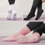 Load image into Gallery viewer, Long Scrunch Pilates Socks(3 pairs)