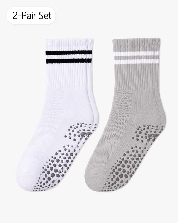 Classic Stripe Crew Grip Socks