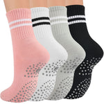 Load image into Gallery viewer, Classic Stripe Crew Grip Socks(4 pairs)
