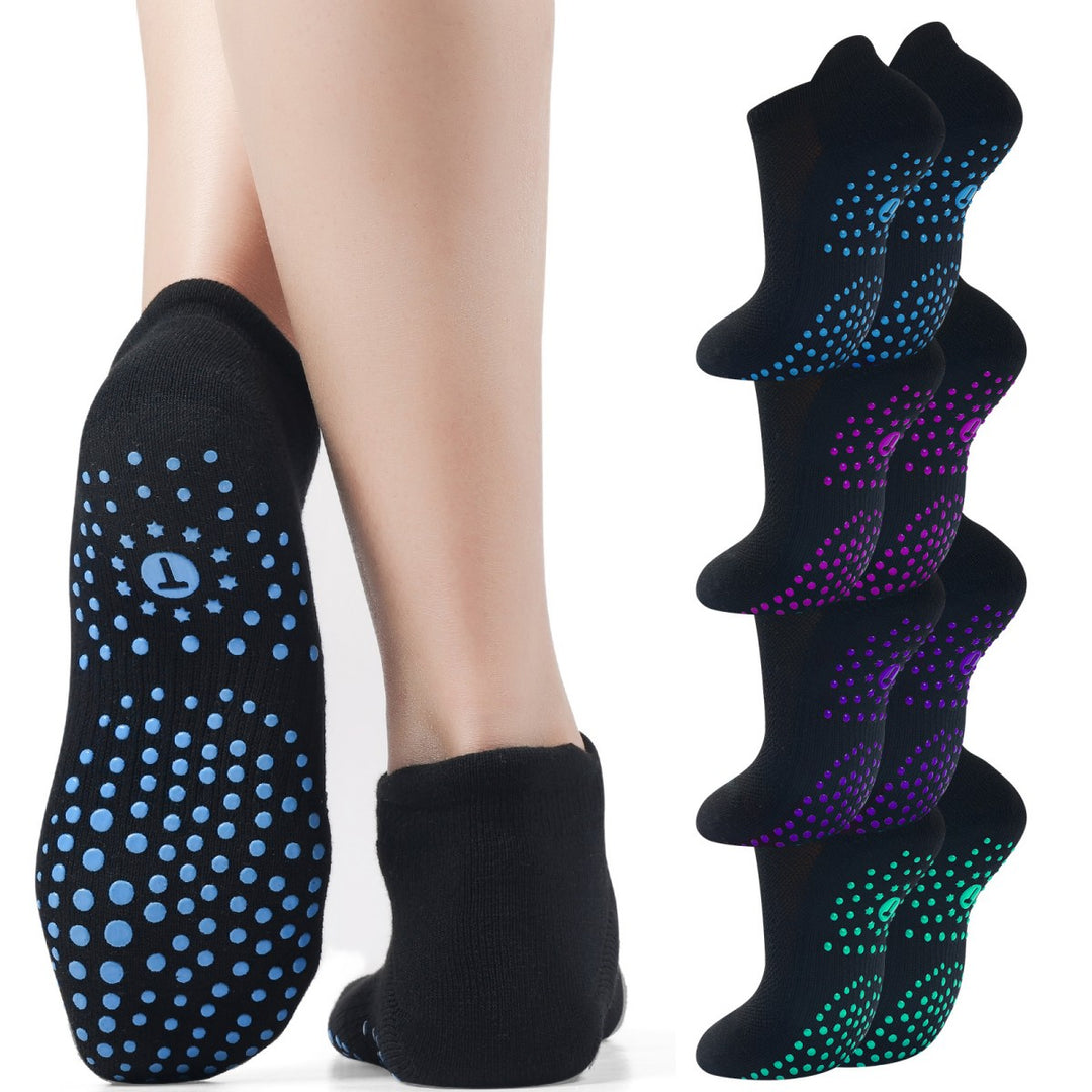 Ankle Pilates Socks(4 Pairs)