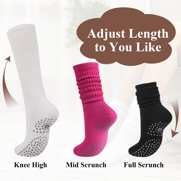 Long Scrunch Pilates Socks(3 pairs)