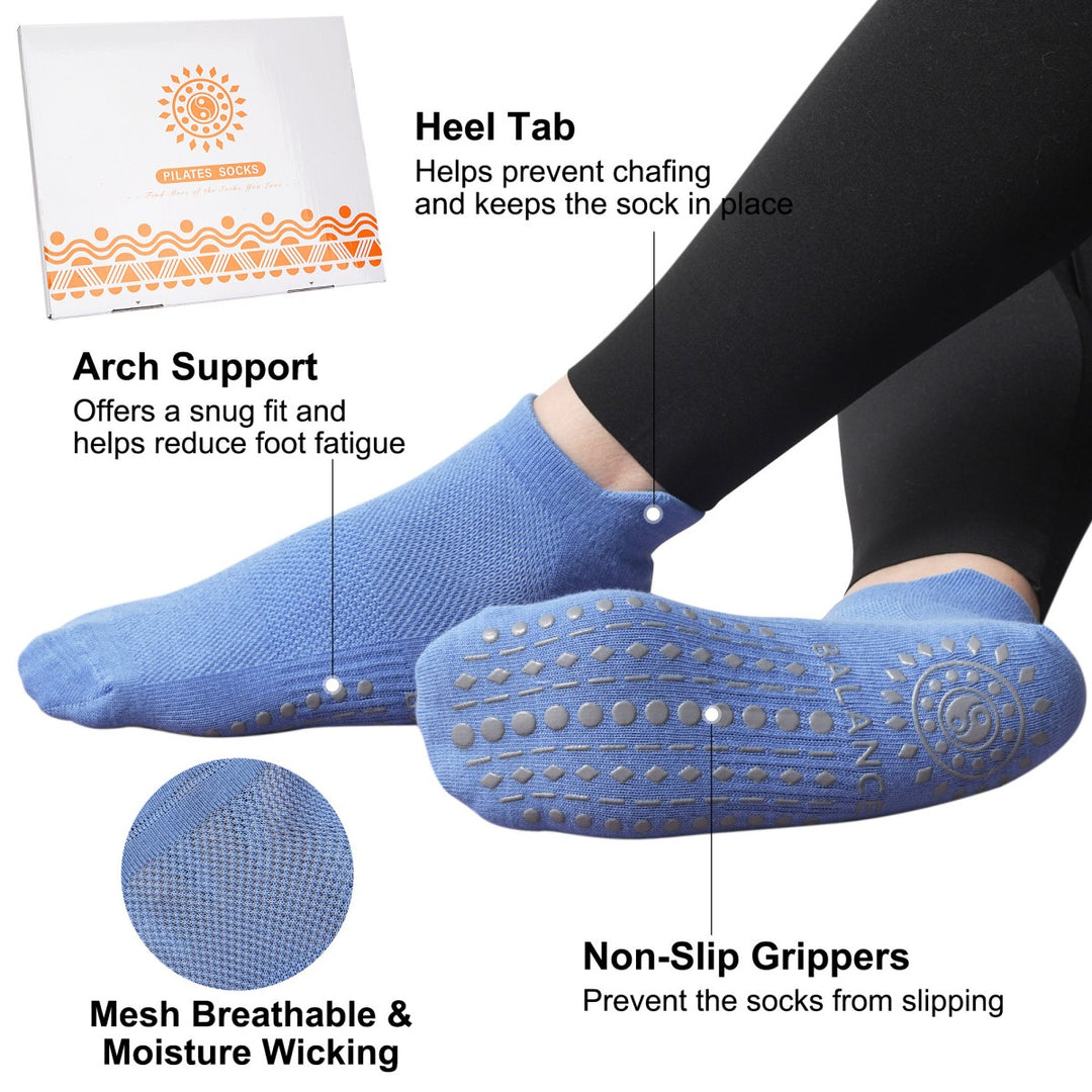 Ankle Pilates Socks (3 Pairs)