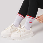 Load image into Gallery viewer, Cherry Bow Crew Grip Socks
