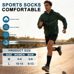 Load image into Gallery viewer, Men's Black Crew Athletic Running Sports Socks(5 Pairs)
