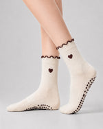 Load image into Gallery viewer, Heart Ruffle Crew Grip Socks(4 pairs)
