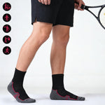 Load image into Gallery viewer, Men's Black Ankle Running Socks(6 Pairs)
