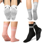 Load image into Gallery viewer, Classic Stripe Crew Grip Socks(4 pairs)
