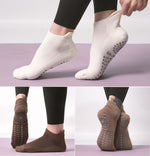 Load image into Gallery viewer, Solid Maillard Ankle Grip Socks(3 Pairs)
