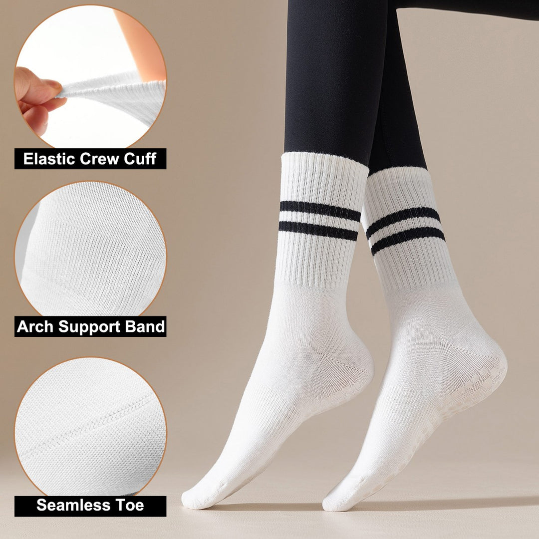 Bow & Avocado Crew Grip Socks(4 pairs)