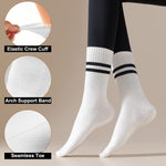 Load image into Gallery viewer, Bow &amp; Avocado Crew Grip Socks(4 pairs)
