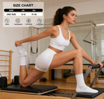 Load image into Gallery viewer, Flower Crew Grip Socks for Pilates(4 pairs)
