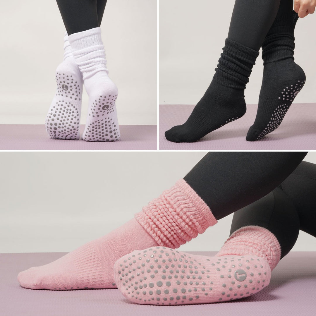 Long Scrunch Pilates Socks(3 pairs)