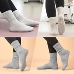 Load image into Gallery viewer, White &amp; Charcoal Scrunch Grip Socks for Pilates(2 pairs)

