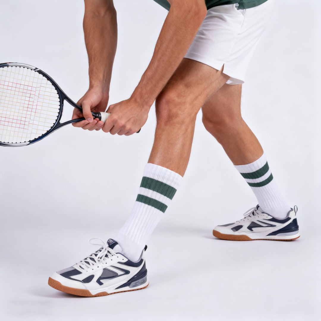 Men's Multicolor Crew Athletic Running Sports Socks(5 Pairs)