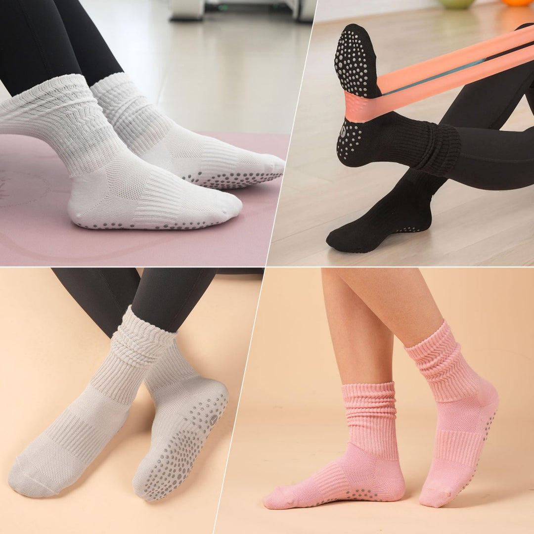 Scrunch Grip Socks for Pilates(4 pairs)