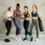 Load image into Gallery viewer, Crew Solid Pilates Socks(4 pairs)
