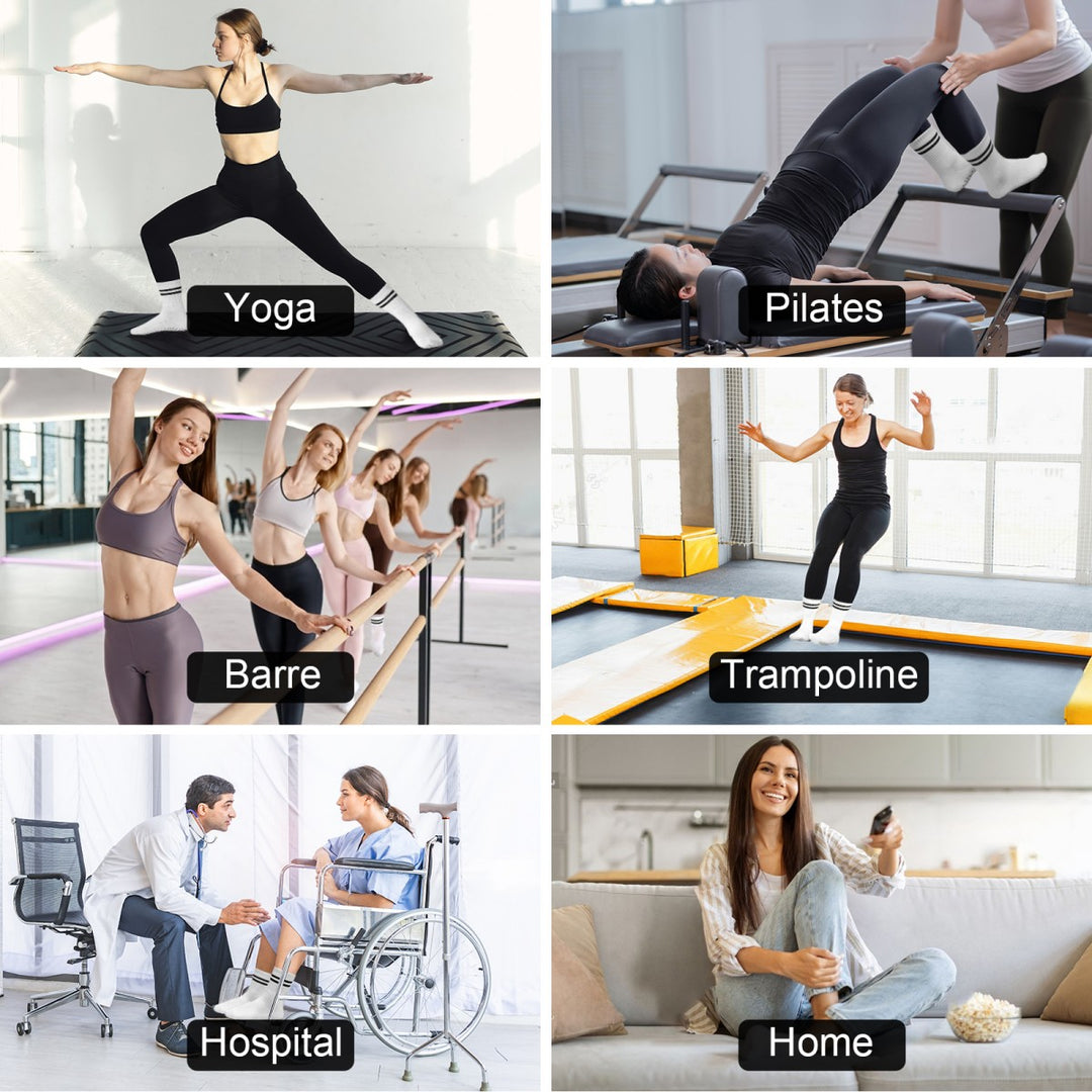 Crew Pilates Socks for Women(4 pairs)
