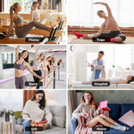 Load image into Gallery viewer, Neutral Stripe Crew Grip Socks for Pilates(4 pairs)
