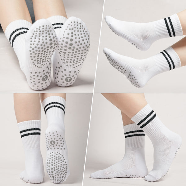Crew Pilates Socks for Women(4 pairs)