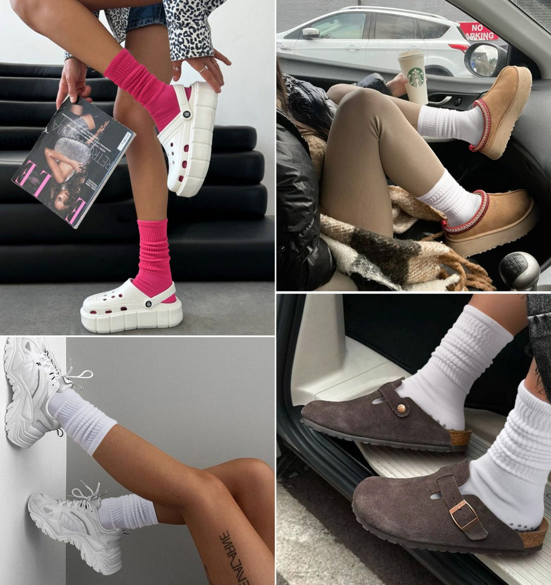 Long Scrunch Pilates Socks(3 pairs)