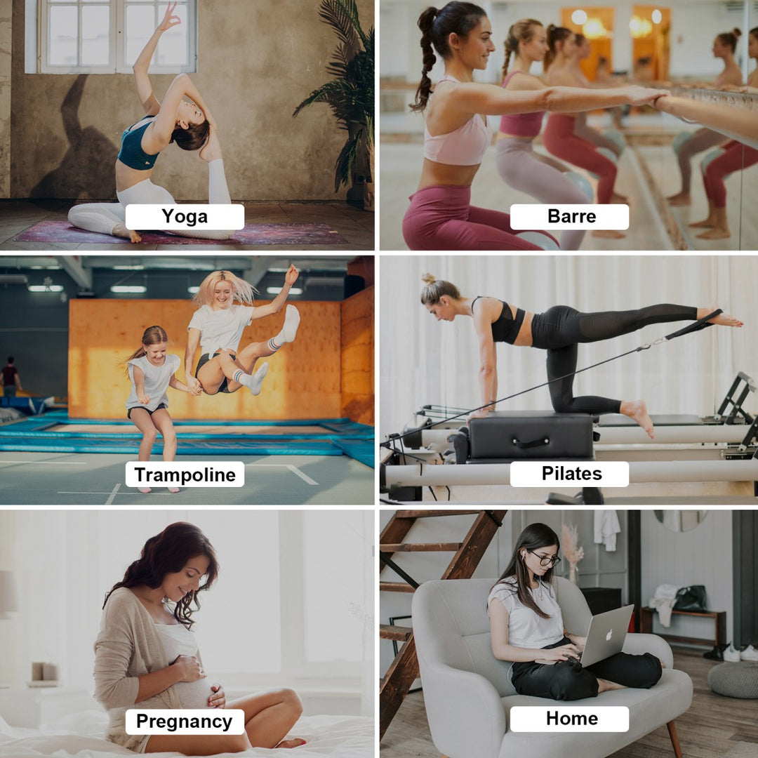 Ankle Pilates Socks(4 Pairs)