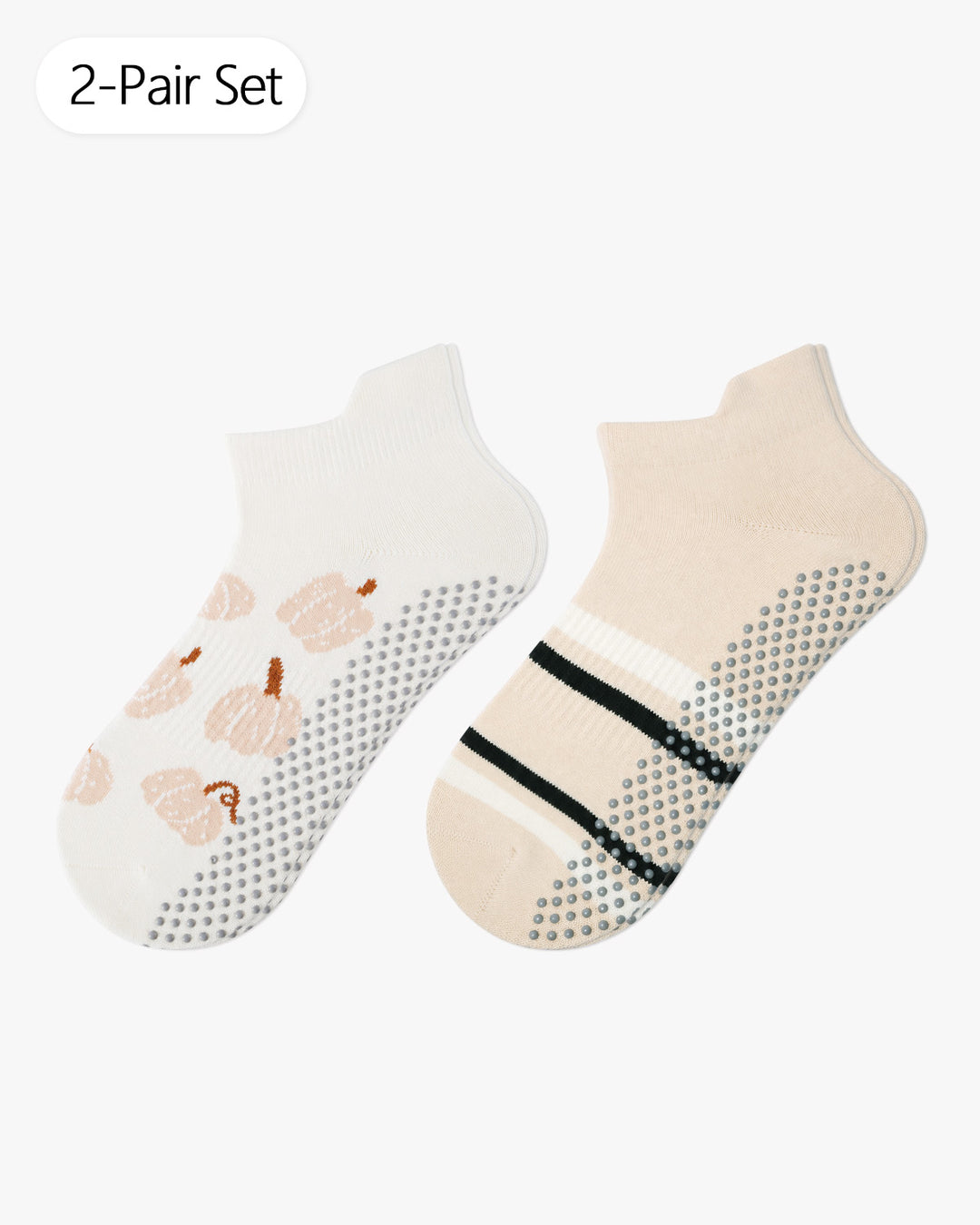 Natural Palette Ankle Grip Socks