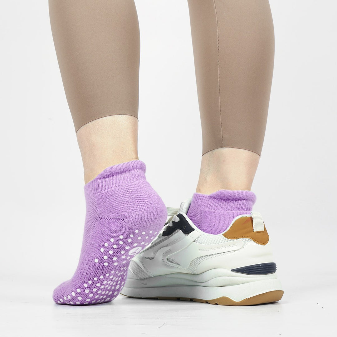 Pastel Ankle Grip Socks(4 Pairs)