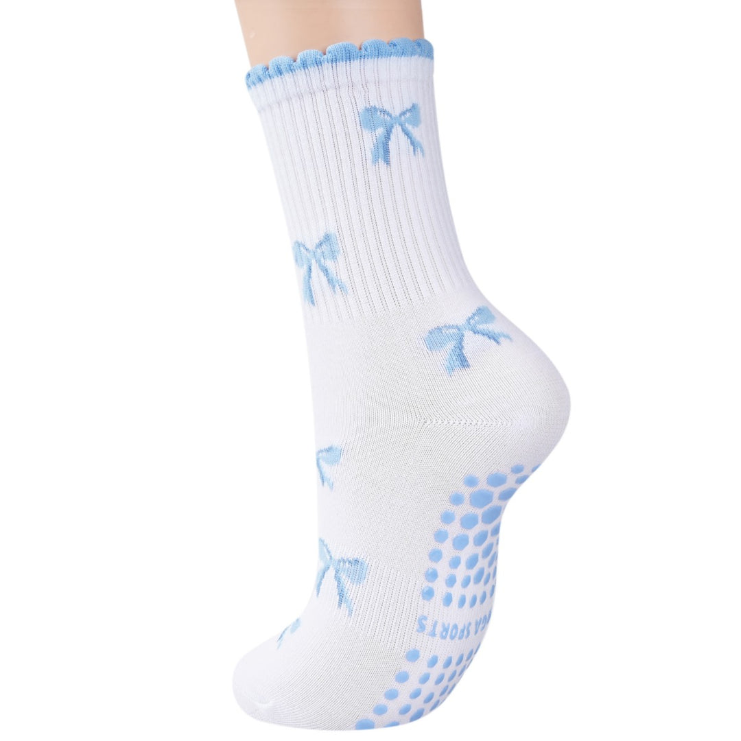 Bow & Avocado Crew Grip Socks(4 pairs)