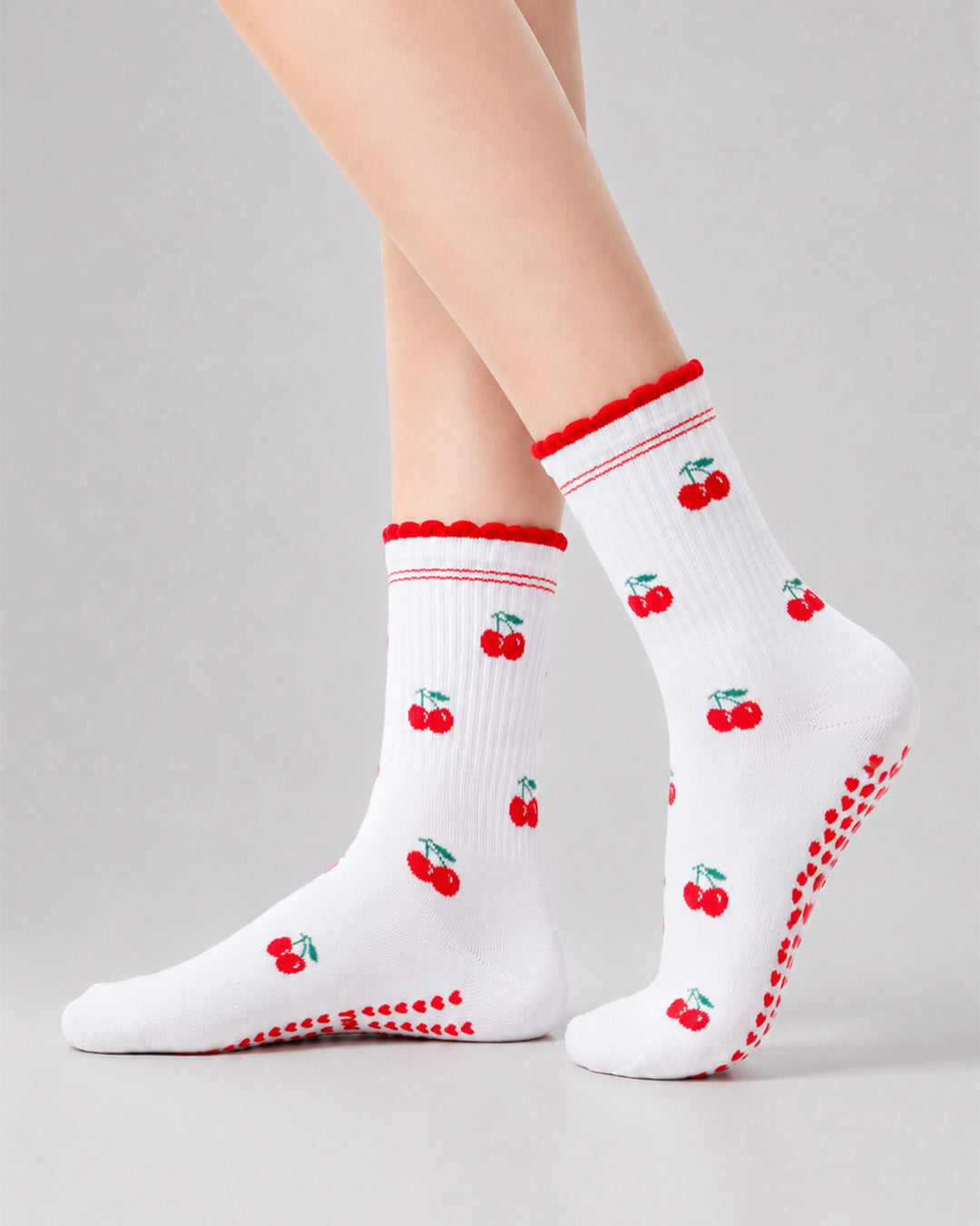 Cute Patterned Ankle Grip Socks(4 pairs)