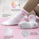 Load image into Gallery viewer, Pink Heart Crew Grip Socks(2 Pairs)
