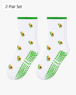 Load image into Gallery viewer, Pilates Socks Avocado Bloom
