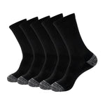 Load image into Gallery viewer, Men's Black Crew Athletic Running Sports Socks(5 Pairs)
