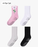 Load image into Gallery viewer, Floral Crew Grip Socks
