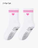 Load image into Gallery viewer, pilates socks white Heart

