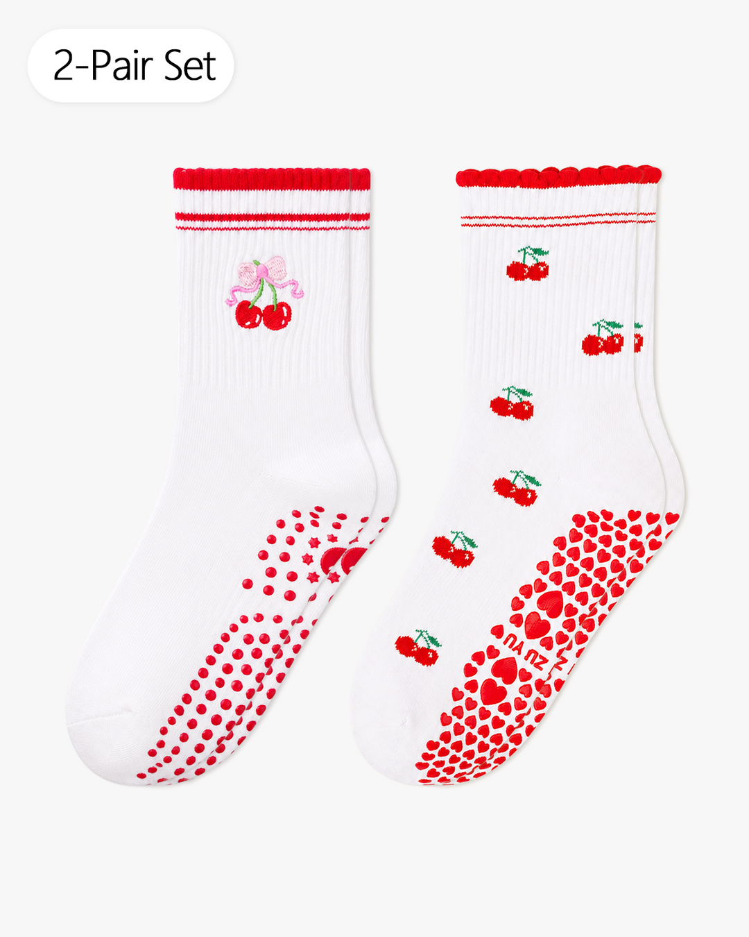 yoga socks Cherry Bow