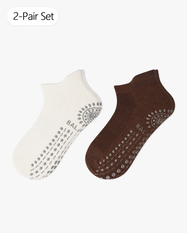 yoga socks Cream & Cocoa